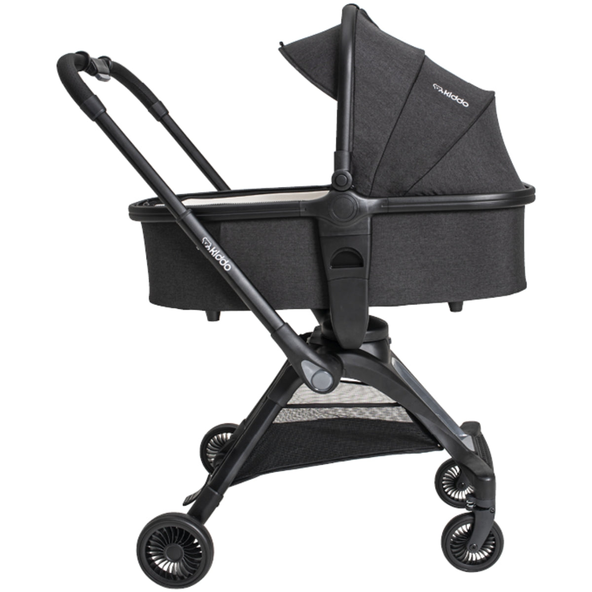Carrinho de Bebê com Moisés Kiddo Savvy 360º Melange Preto – Babytunes