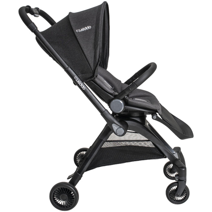 
    Carrinho de Bebê com Moisés Kiddo Savvy 360º Melange Preto - Kiddo Babytunes
  
