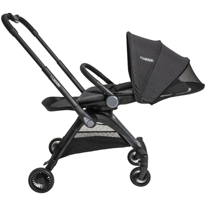 
    Carrinho de Bebê com Moisés Kiddo Savvy 360º Melange Preto - Kiddo Babytunes
  