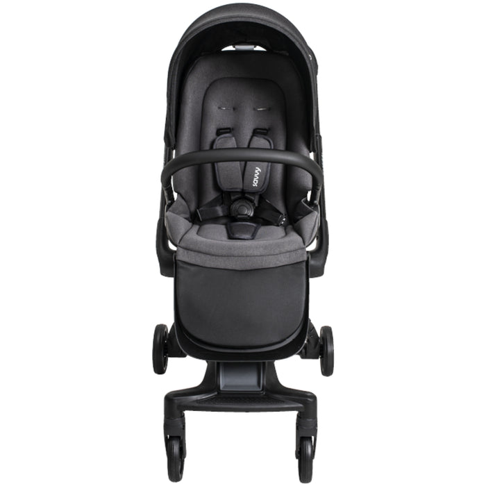 
    Carrinho de Bebê com Moisés Kiddo Savvy 360º Melange Preto - Kiddo Babytunes
  