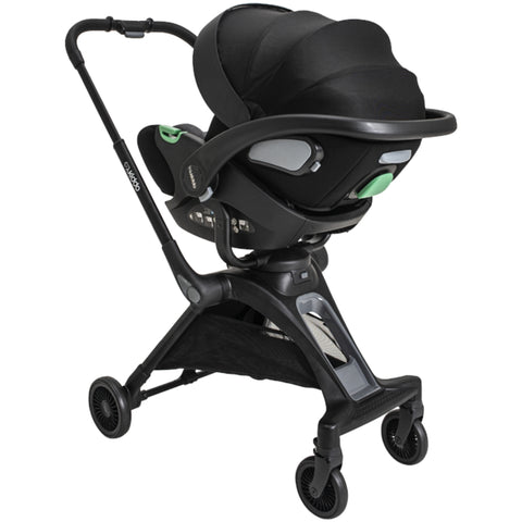 Carrinho de Bebê com Moisés Kiddo Savvy 360º Melange Preto