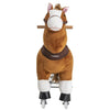 Cavalinho Uppi Montaria Kiddo Marrom P - Kiddo Babytunes