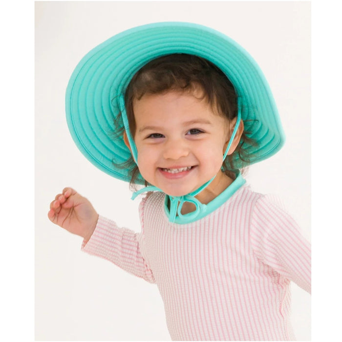 
    Chapéu Infantil Ruffle Butts Para Meninas Island Blue FPS50+ - Ruffle Butts Babytunes
  
