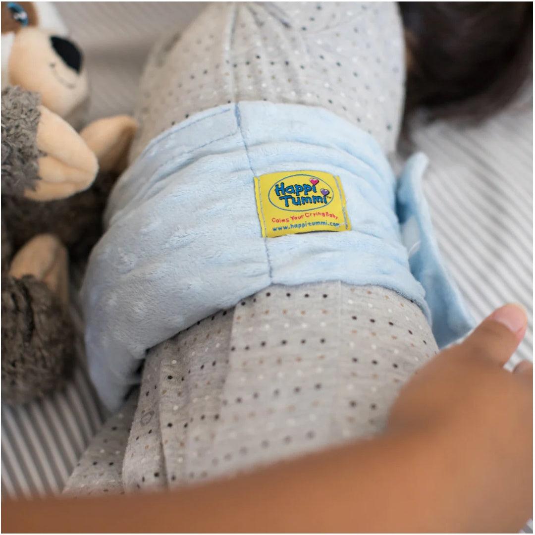 Cinta Térmica Para Alívio das Cólicas e Gases dos Bebês Happi Tummi Azul - Happi Tummi Babytunes by Vanessa
