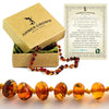 Colar de Âmbar Amber Crown Cor Mel