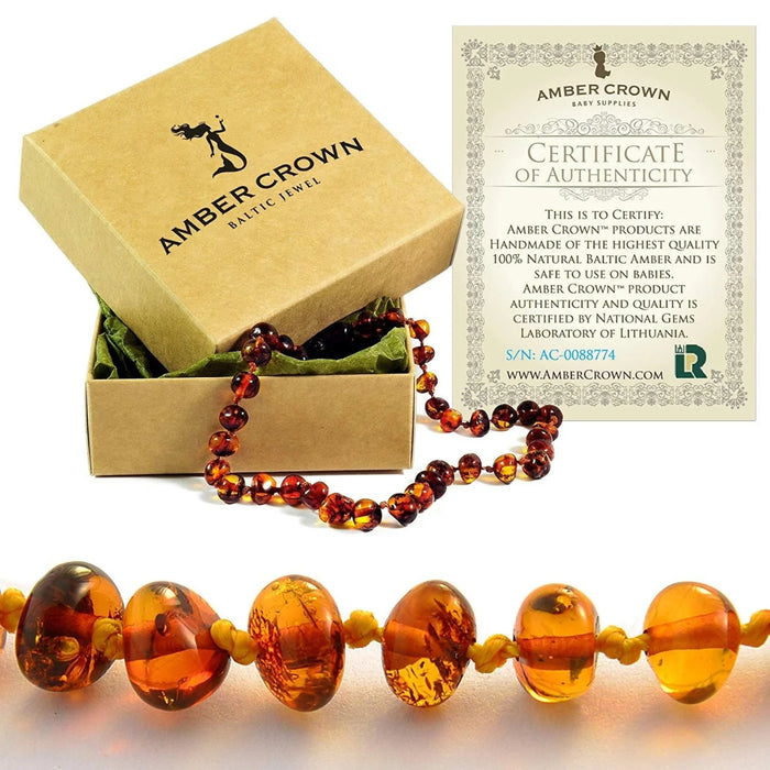 
    Colar de Âmbar Amber Crown Cor Mel
  