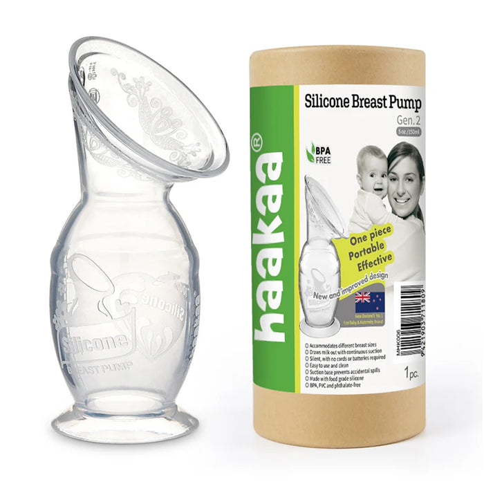 
    Coletor Manual de Leite Haakaa 2° Geração Com Base de Sucção 150ML - Haakaa Babytunes
  