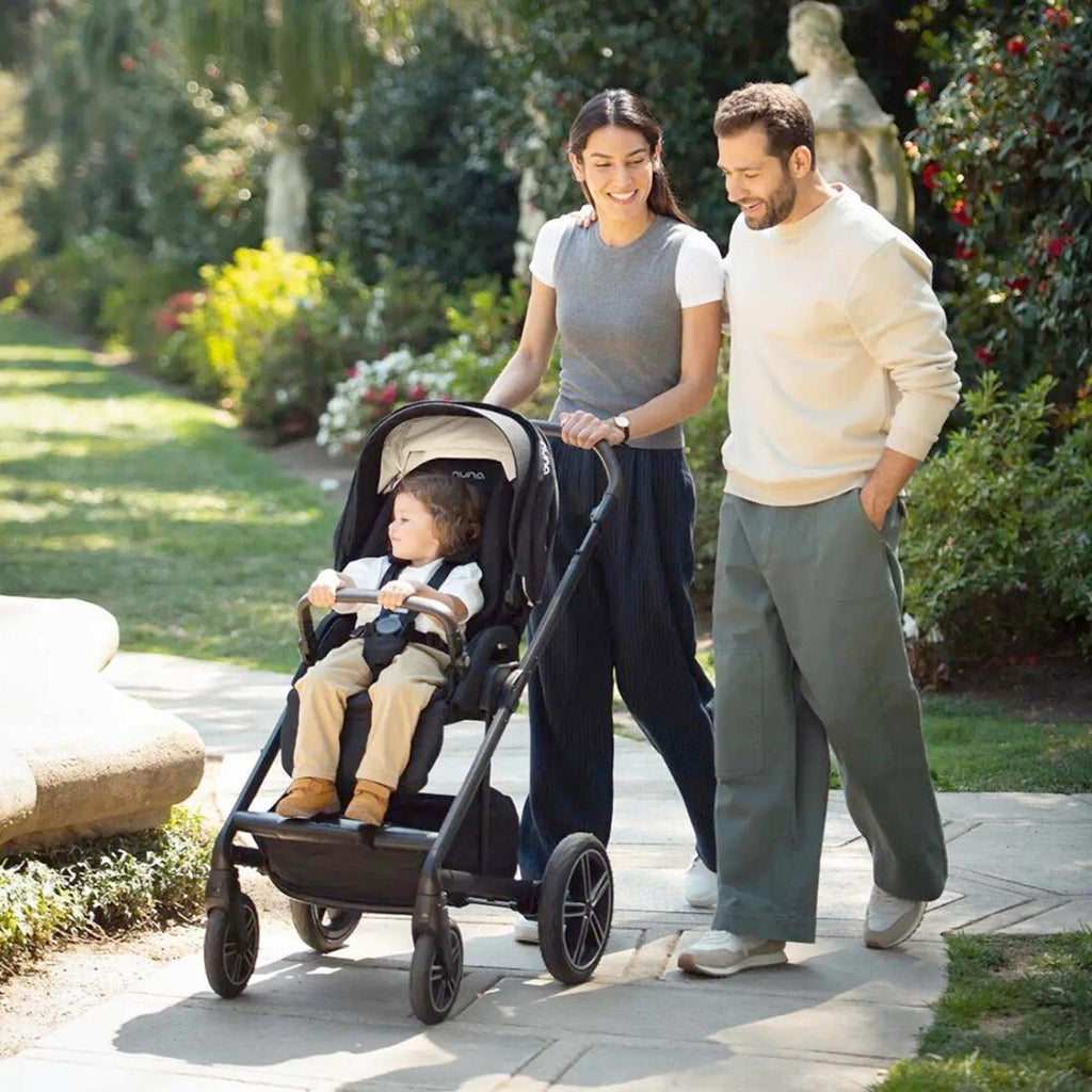 Combo Carrinho De Bebê + Moisés Nuna Mixx Next Preto Caviar