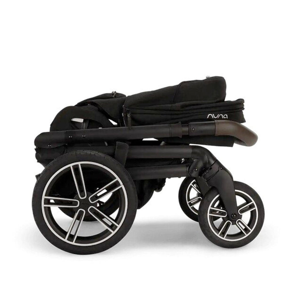 Combo Carrinho De Bebê + Moisés Nuna Mixx Next Preto Caviar