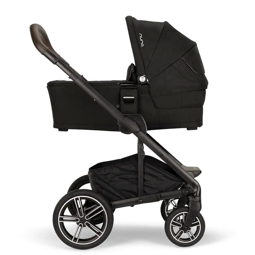 Combo Carrinho De Bebê + Moisés Nuna Mixx Next Preto Caviar