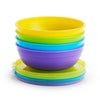 Conjunto de Tigelas e Colheres Infantis Munchkin Coloridas