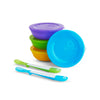 Conjunto de Tigelas e Colheres Infantis Munchkin Coloridas
