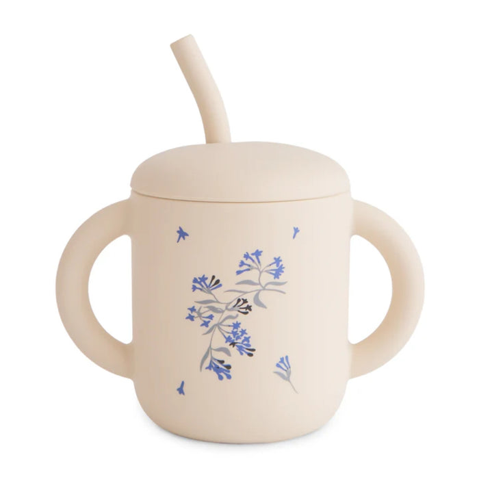 
    Copo Infantil Mushie Com Alças e Canudo Lilac Flowers - Mushie Babytunes
  