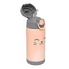 Copo Térmico Com Canudo Infantil Buba Gumy Nude 400ML - Buba Babytunes