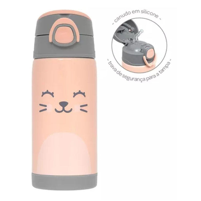 
    Copo Térmico Com Canudo Infantil Buba Gumy Nude 400ML - Buba Babytunes
  