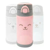 Copo Térmico Com Canudo Infantil Buba Gumy Nude 400ML - Buba Babytunes