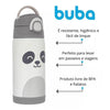 Copo Térmico Com Canudo Infantil Buba Gumy White 400ML - Buba Babytunes