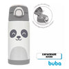 Copo Térmico Com Canudo Infantil Buba Gumy White 400ML - Buba Babytunes