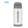 Copo Térmico Com Canudo Infantil Buba Gumy White 400ML - Buba Babytunes