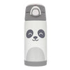 Copo Térmico Com Canudo Infantil Buba Gumy White 400ML - Buba Babytunes
