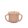 Copo de Silicone com Canudo 2 em 1 Infanti Piccolo Terracota