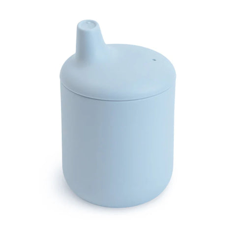 Copo de Transição Infantil Mushie com Tampa 180ML Powder Blue