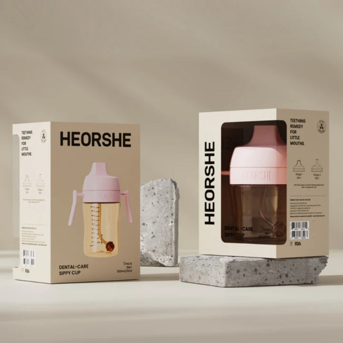 
    Copo de Treinamento Infantil com Canudo HEORSHE 210ML 6M+ Pink
  