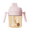 Copo de Treinamento Infantil com Canudo HEORSHE 210ML 6M+ Pink