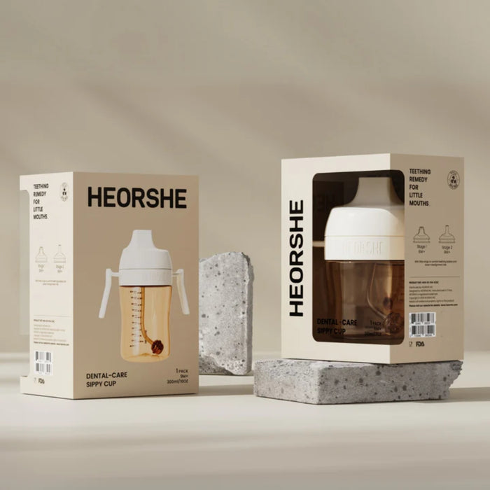 
    Copo de Treinamento Infantil com Canudo HEORSHE 210ML 6M+ White
  