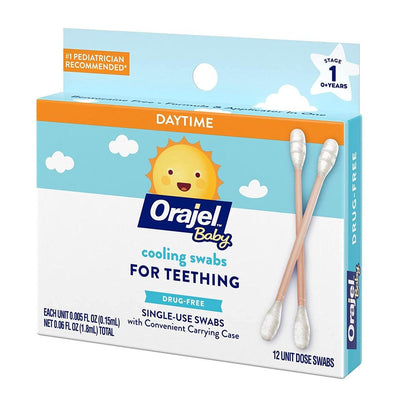 Cotonete Para Alívio da Dor da Dentição Orajel Baby Dia - Fácil de Usar