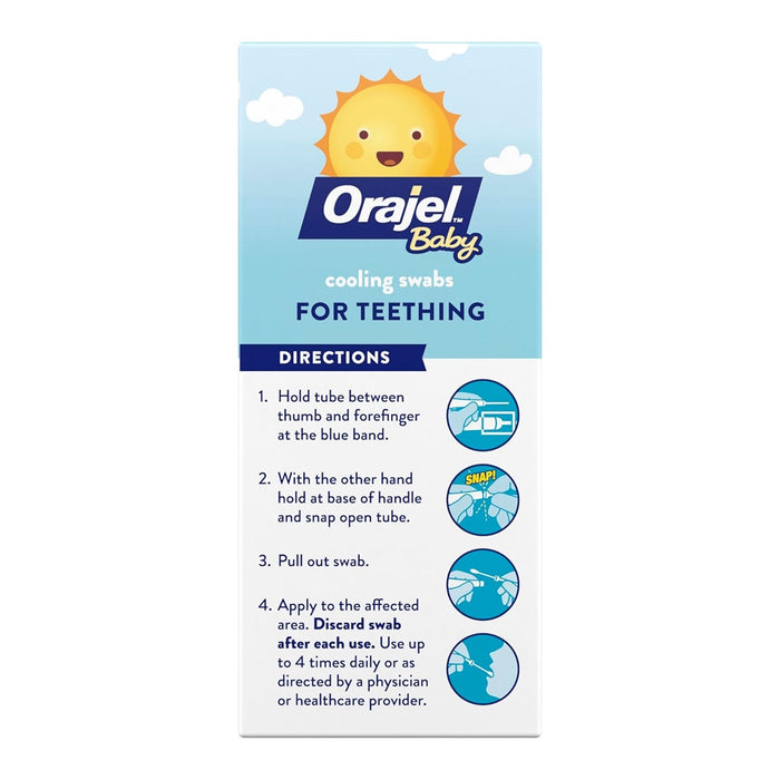 
    Cotonete Para Alívio da Dor da Dentição Orajel Baby Dia - Orajel Baby Babytunes
  