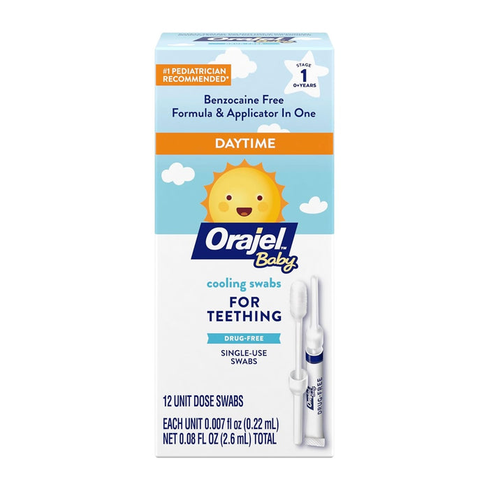 
    Cotonete Para Alívio da Dor da Dentição Orajel Baby Dia - Orajel Baby Babytunes
  