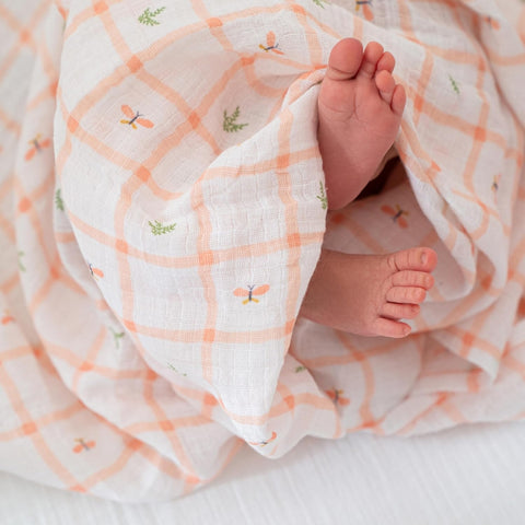 Cueiro Swaddles Kit 4 Peças Aden + Anais Country Floral