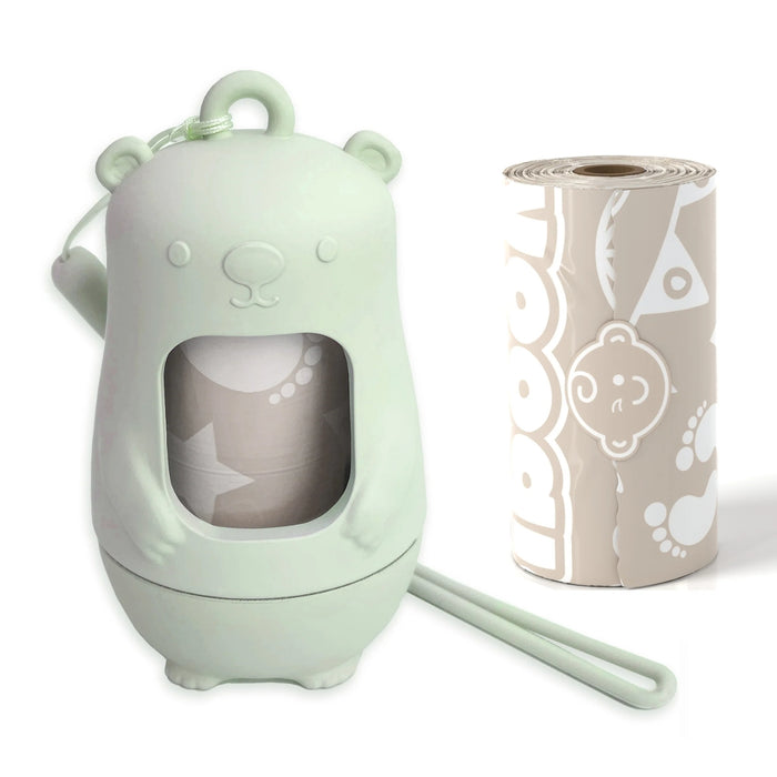 
    Saco de Fraldas Descartáveis Moodie Teddy Bear Sage Green - Moodie Babytunes
  