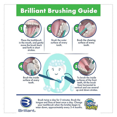 Escova Dental Infantil Brilliant - Higiene e Cuidado