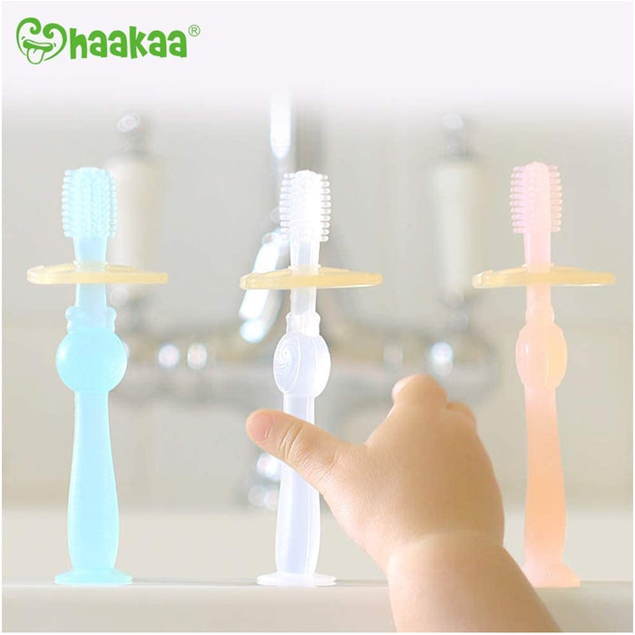 
    Escova Dental Infantil de Silicone 360° Haakaa Pink
  