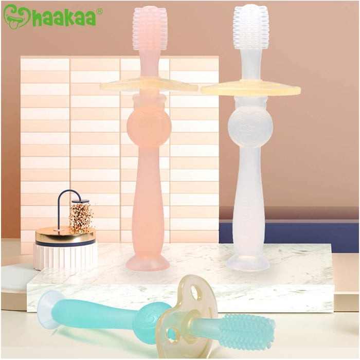
    Escova Dental Infantil de Silicone 360° Haakaa Pink
  