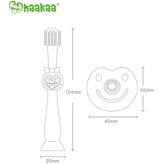 
    Escova Dental Infantil de Silicone 360° Haakaa Pink
  