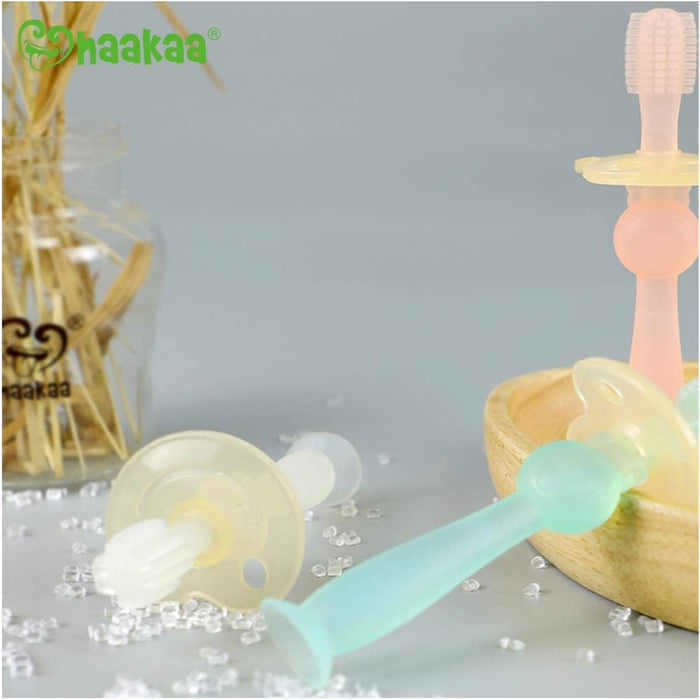 
    Escova Dental Infantil de Silicone 360° Haakaa Pink
  