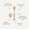 Escova Para Mamadeira de Silicone Mushie Blush - Mushie Babytunes