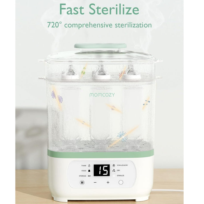 
    Esterilizador e Secador De Mamadeiras Momcozy Electric Steam 8 em 1
  