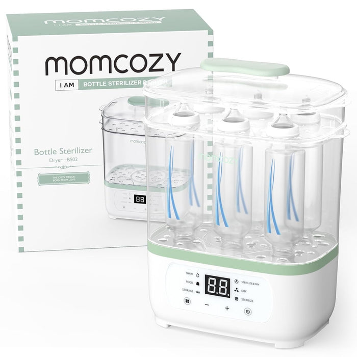 
    Esterilizador e Secador De Mamadeiras Momcozy Electric Steam 8 em 1
  