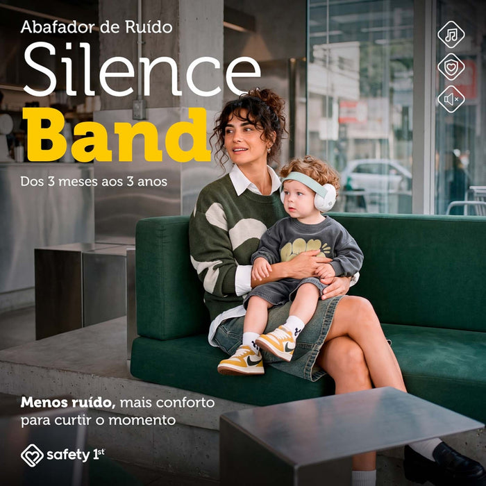 
    Fone Abafador de Ruído Safety 1st Silence Band Grey
  