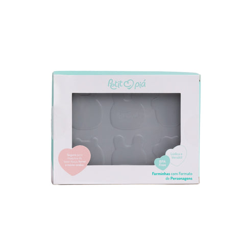 Forma de Silicone Para Assar ou Congelar Papinhas Petit Piá Bichinhos