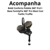 Carrinho Travel System Maxi-Cosi Eva³ Luxe Trio Isofix 360 Twillic Truffle