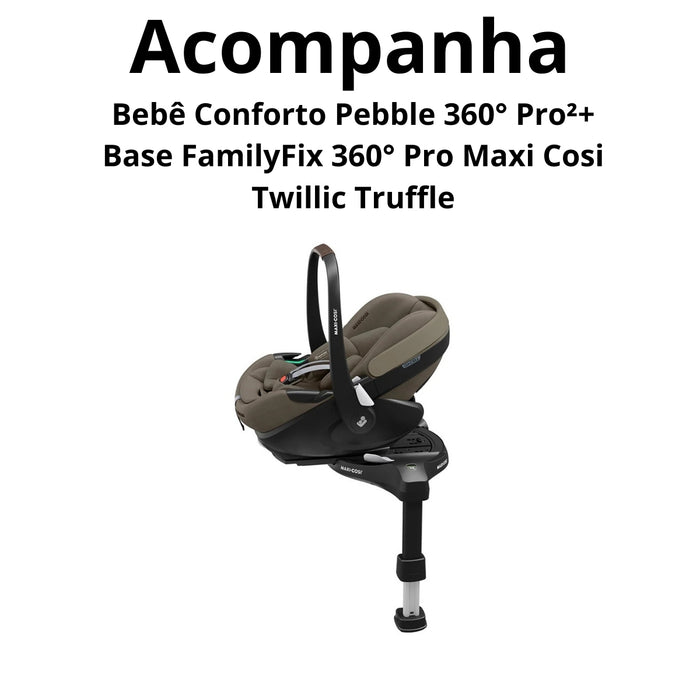 
    Carrinho Travel System Maxi-Cosi Eva³ Luxe Trio Isofix 360 Twillic Truffle - Maxi-Cosi Babytunes
  