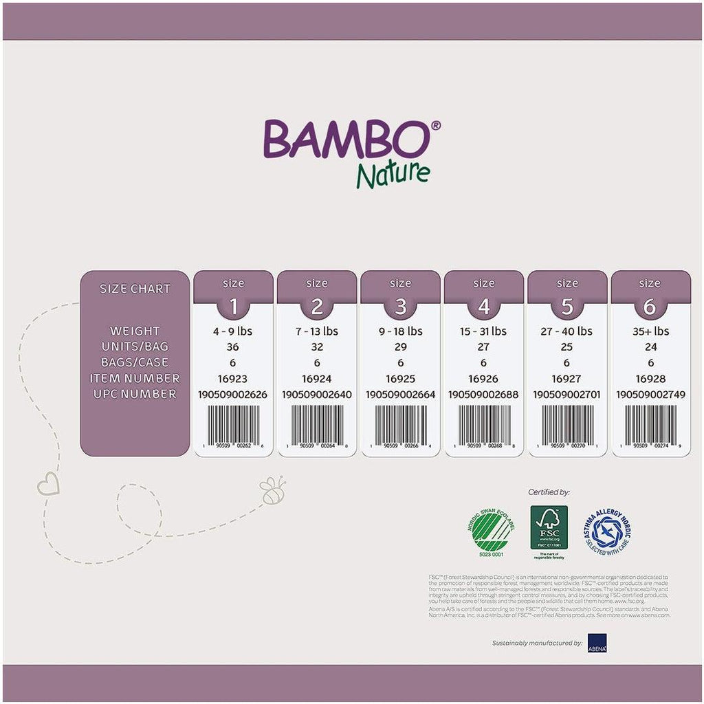 Fraldas Eco Friendly Premium Dream Bambo Nature 36 Unidades - Bambo Nature Babytunes