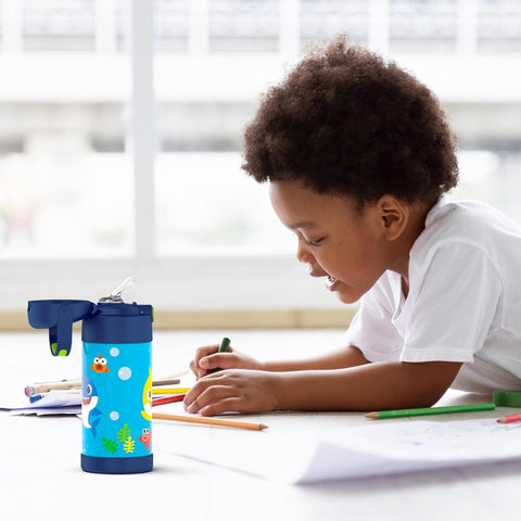 Garrafa Térmica Infantil Thermos Foogo Baby Shark 350ML
