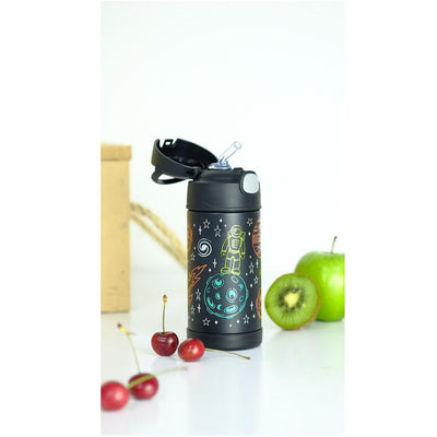 Garrafa Térmica Infantil Thermos Funtainer Astronauta 355ML - Adequado Para Crianças
