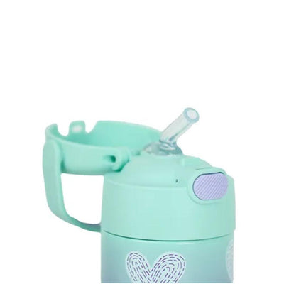 Garrafa Térmica Infantil Thermos Funtainer Corações 355ML - Material Higiênico